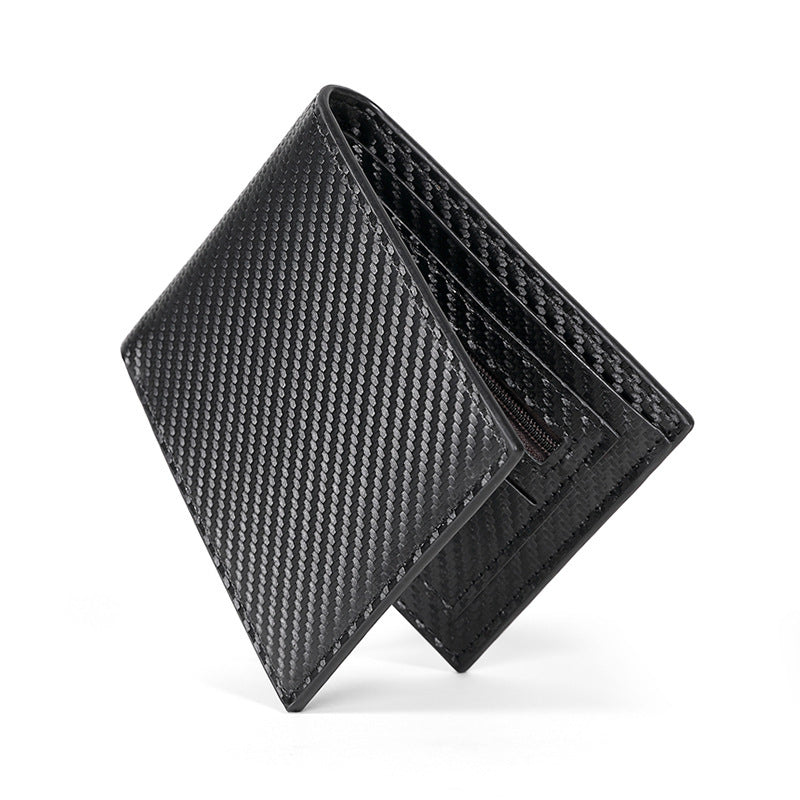 Three-fold Carbon Fiber High-grade Men's Wallet