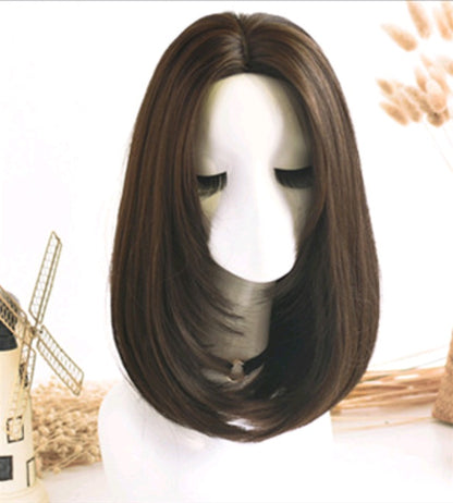 Wig in the long straight hair fashion realistic wig wig long straight hair