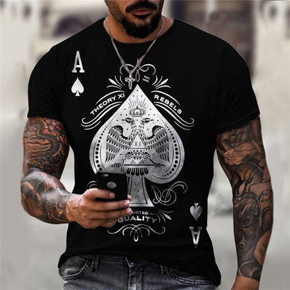 Spades AT Shirt Men's Casual Streetwear