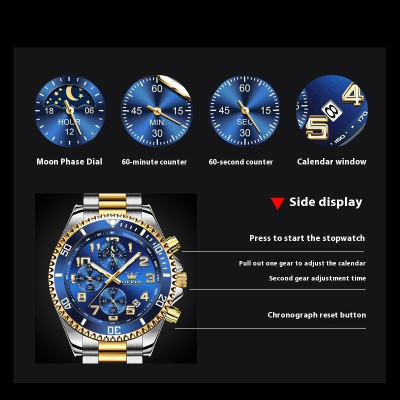 Multi-function Watch Men's Watch