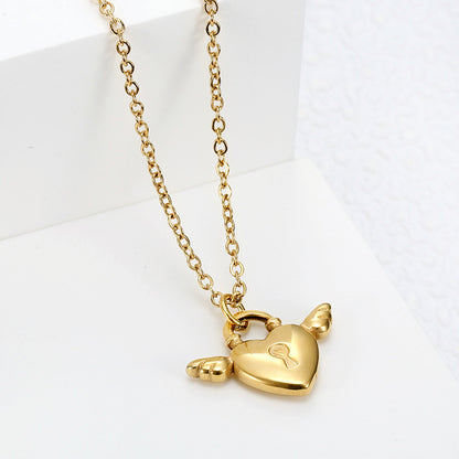 Light Luxury Minority Design Love Angel Wings Pendant Necklace