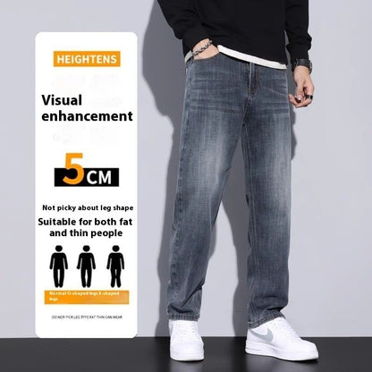 Jeans Loose Straight Casual Long Pants Men