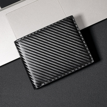 Three-fold Carbon Fiber High-grade Men's Wallet