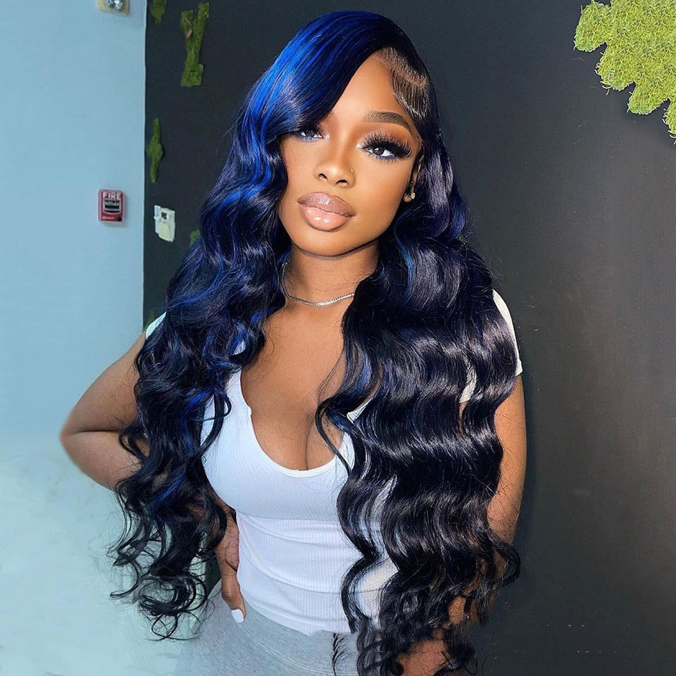 Highlight Body Wave Human Hair Lace Front Wig