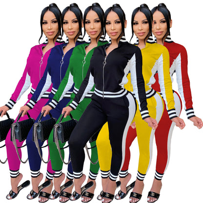 Women's Sportswear Two-piece Running Suit Jacket