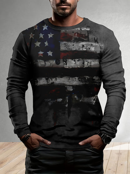 European And American Style Long Sleeve Men's Daily Casual Style XINGX Printing