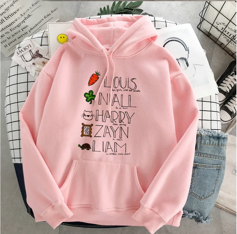 New Harry Styles Graphic One Direction Merch Harajuku Aesthetic Pullover Hoodie Sweatshirt Clothes Fall 1d Streetwear Women