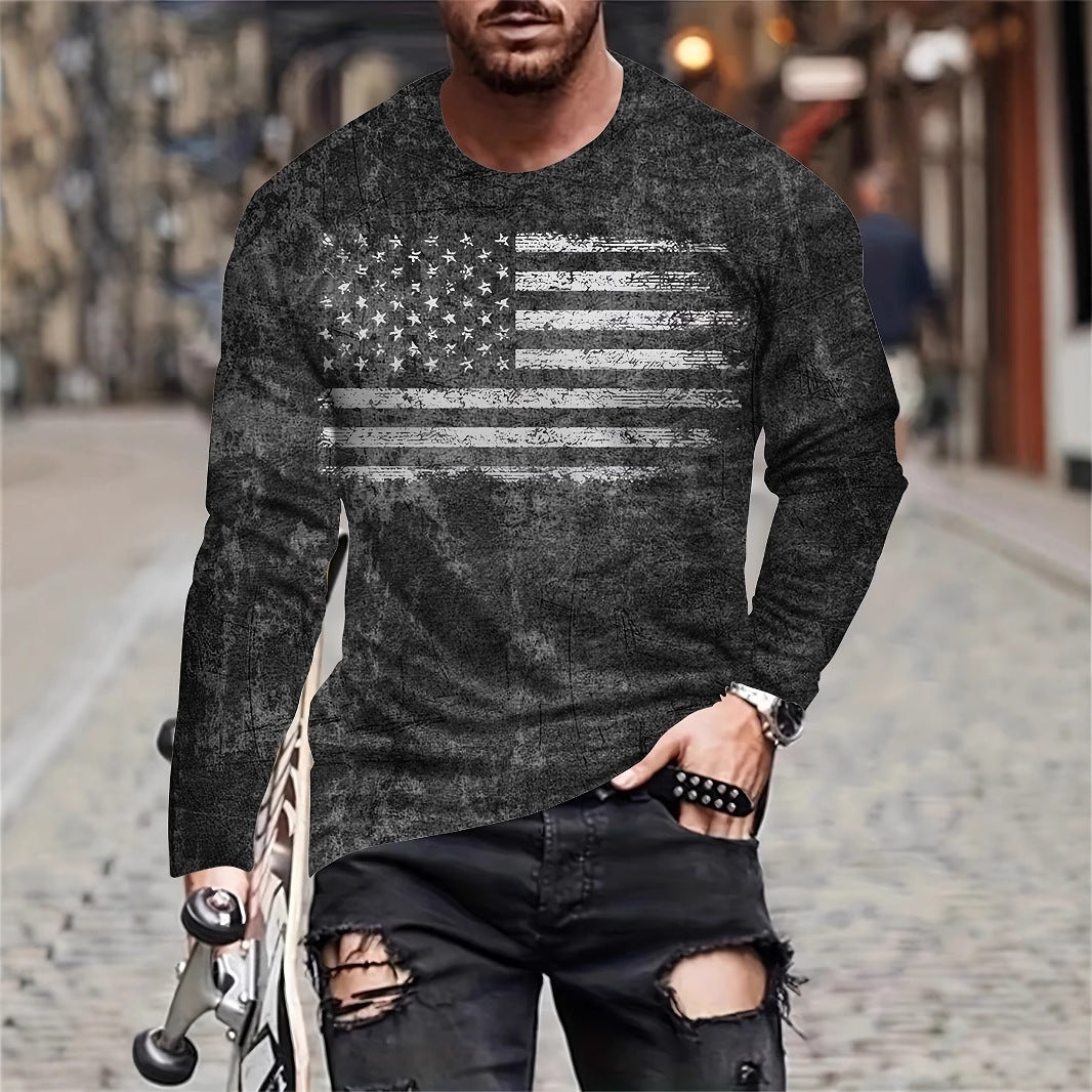 European And American Style Long Sleeve Men's Daily Casual Style XINGX Printing