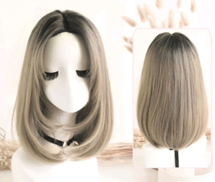 Wig in the long straight hair fashion realistic wig wig long straight hair