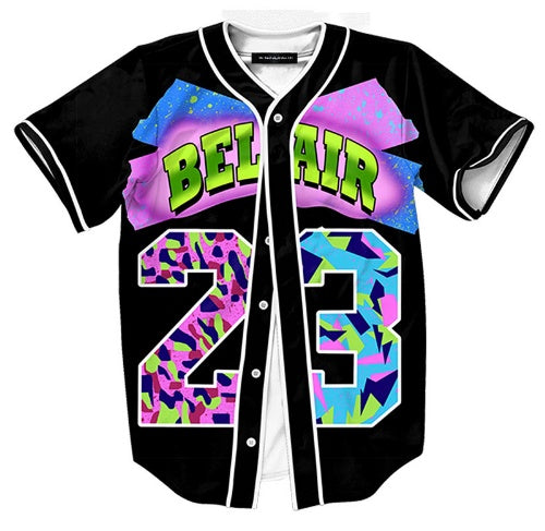 Breasted 3D Shirt Summer T Shirt Fashion Overshirt Baseball Jersey Teen Hip Hop Streetwear