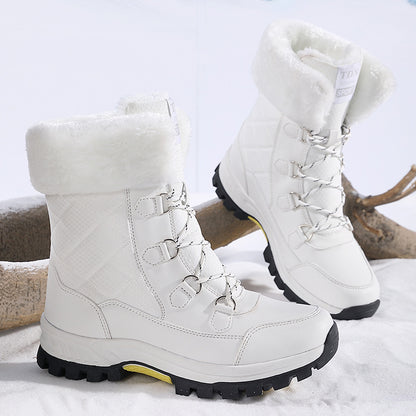 Women's New Winter Fleece-lined Thickened Non-slip Snow Boots