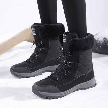 Women's New Winter Fleece-lined Thickened Non-slip Snow Boots