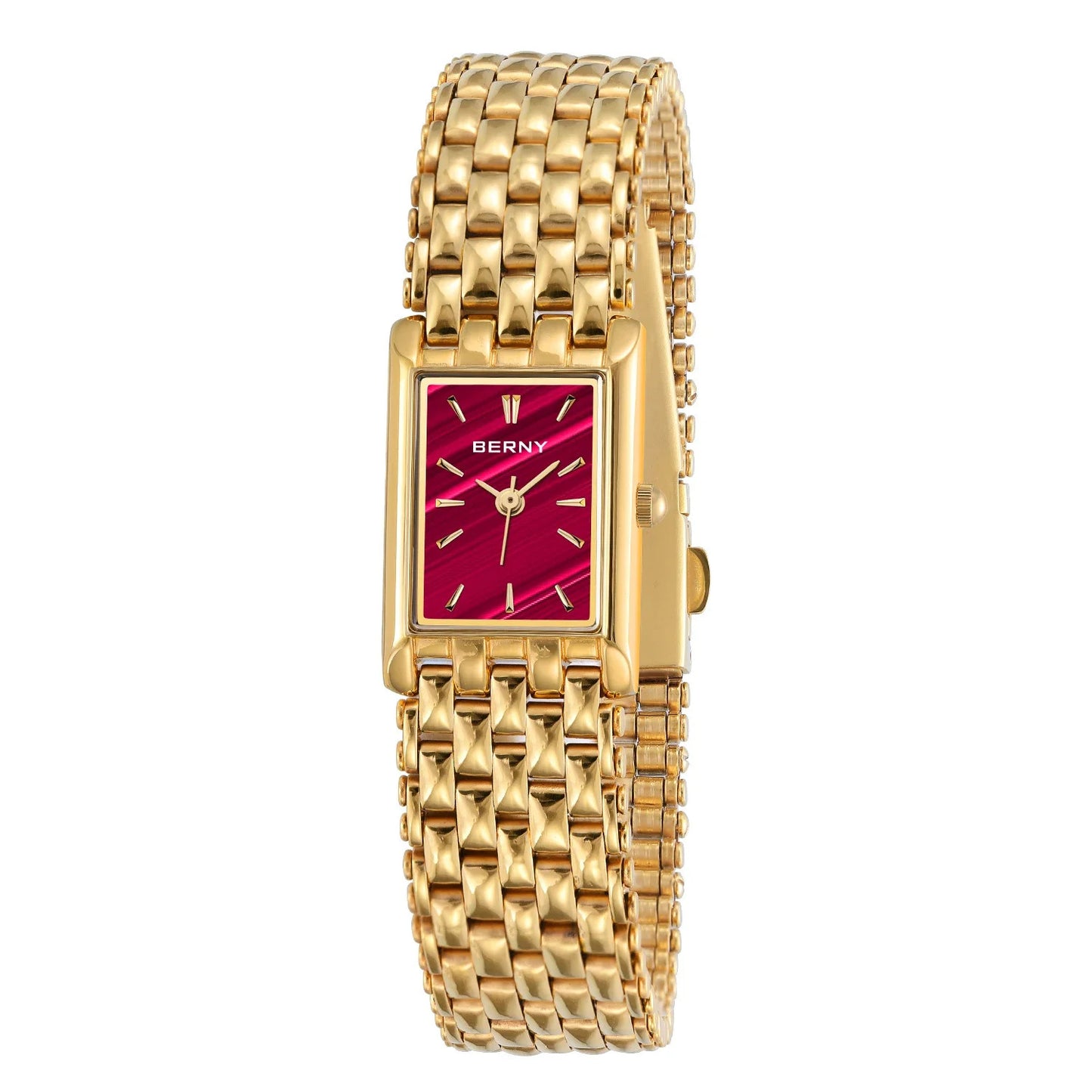 Ultra-thin Gold Quartz Watch Rectangular Men's Watch