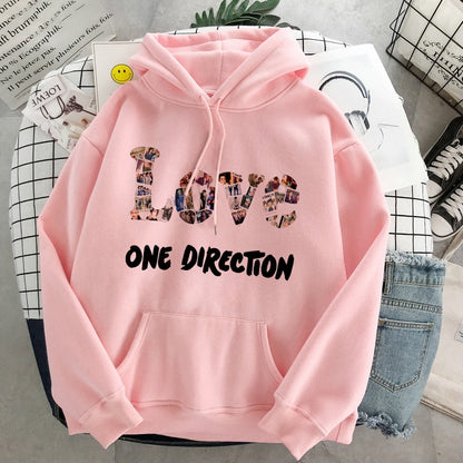 New Harry Styles Graphic One Direction Merch Harajuku Aesthetic Pullover Hoodie Sweatshirt Clothes Fall 1d Streetwear Women