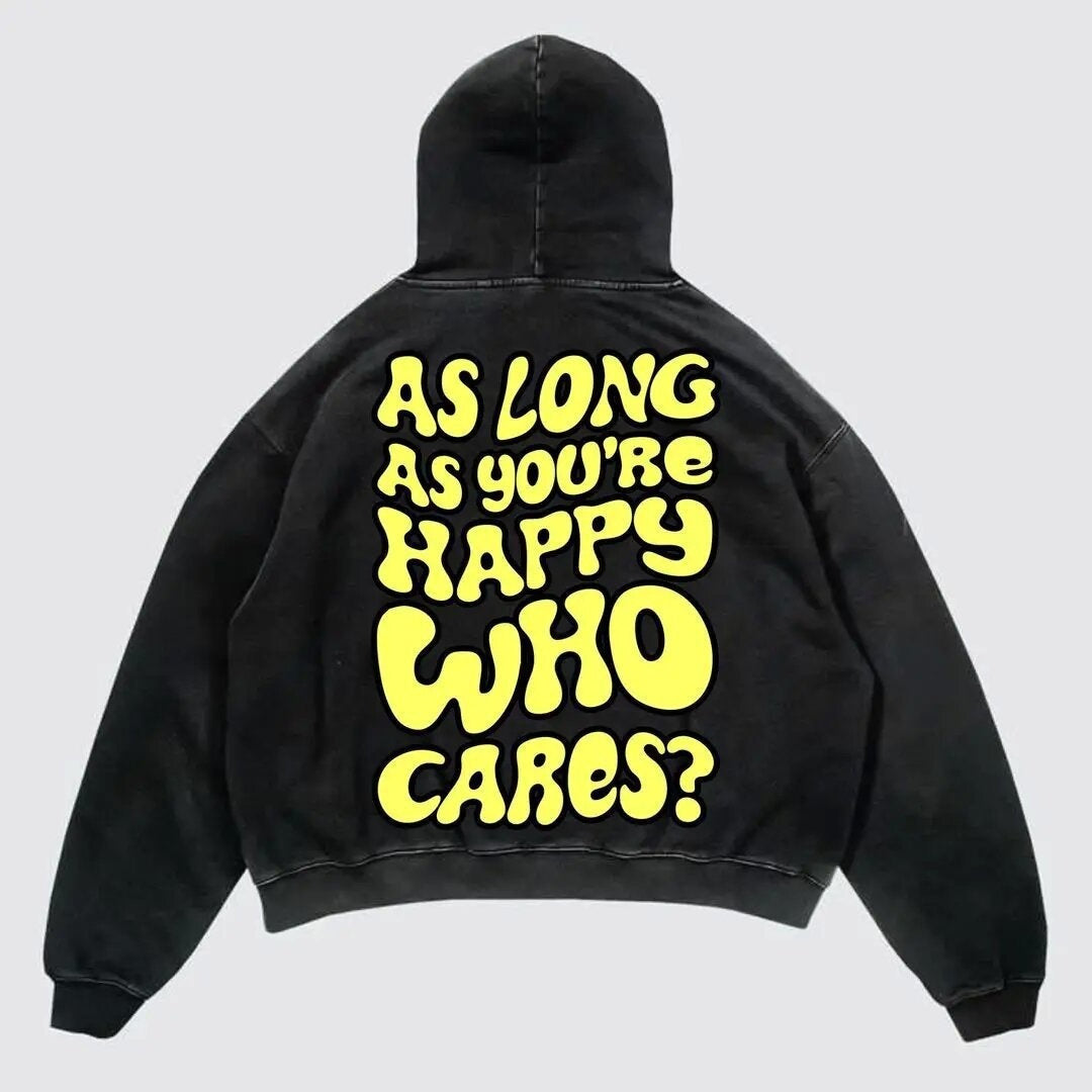 Letter Streetwear Hoodie Sweatshirt High Street Hoodie