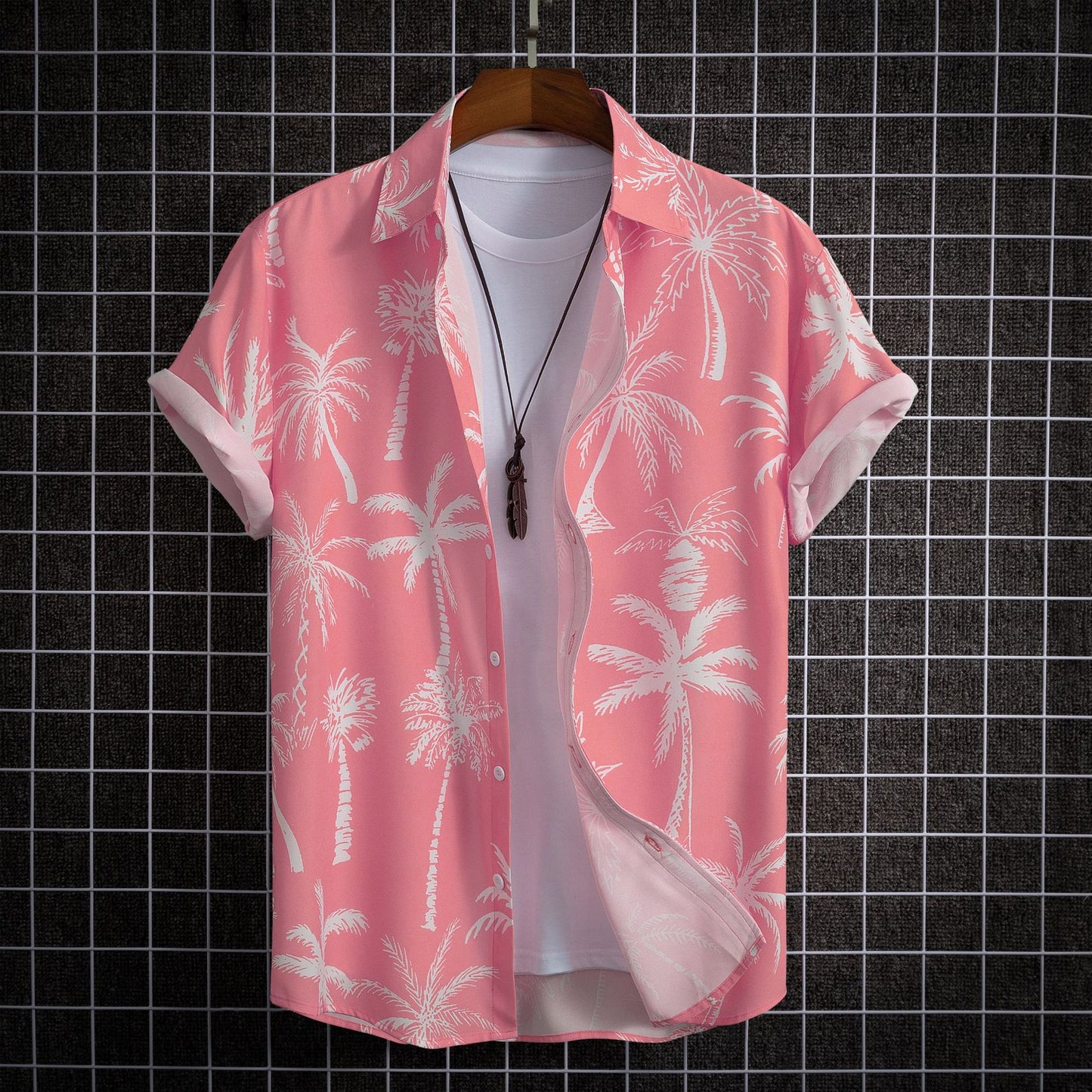 Hong Kong Style Street Digital Printing Men's Shirt