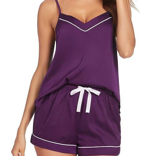 Suspender Shorts Backless Two-piece Homewear