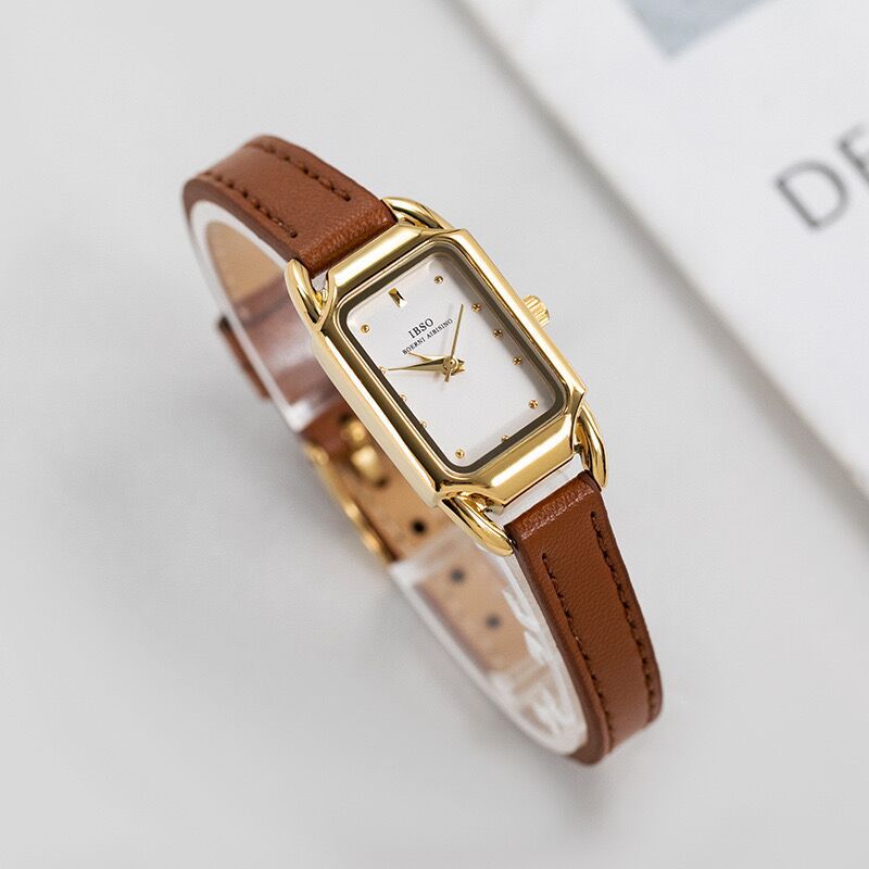 Women's Retro Square Simple Belt Watch