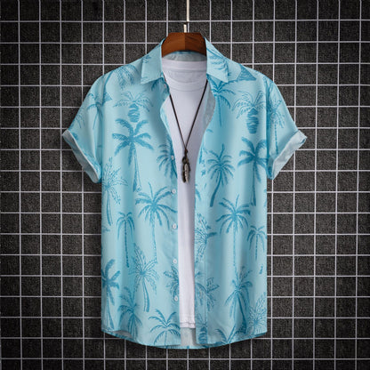 Hong Kong Style Street Digital Printing Men's Shirt