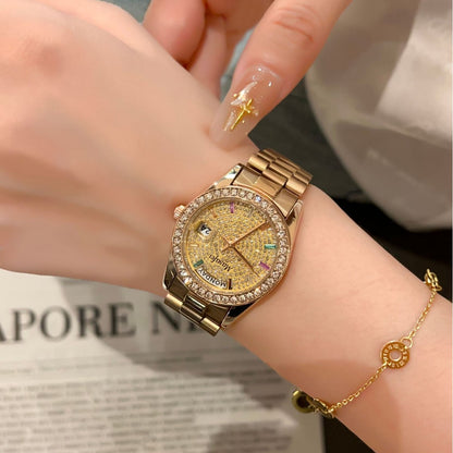 Women's Fashion Waterproof Quartz Steel Watch