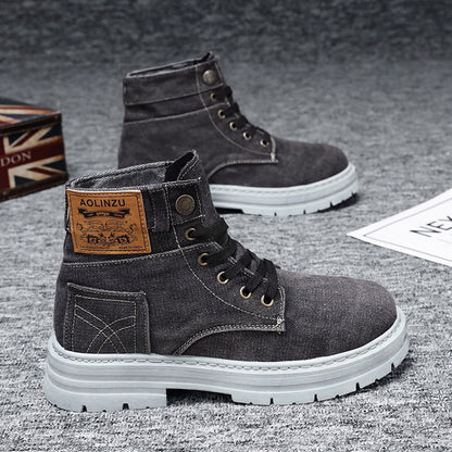 High-top Board Shoe Denim Casual