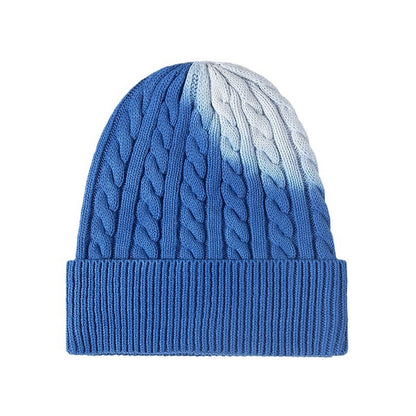 Outdoor Windproof Warm Fashion Tie-dyed Knitted Hat