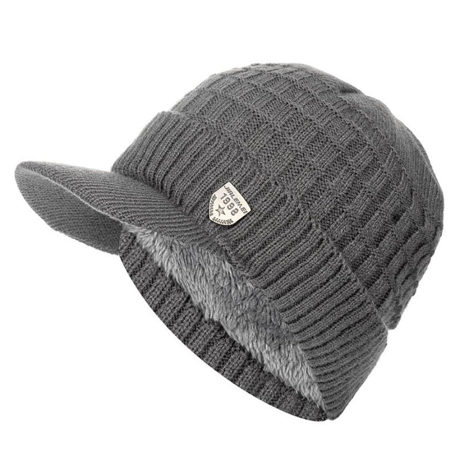 Winter Fleece-lined Warm Gradient Color Pullover Hat