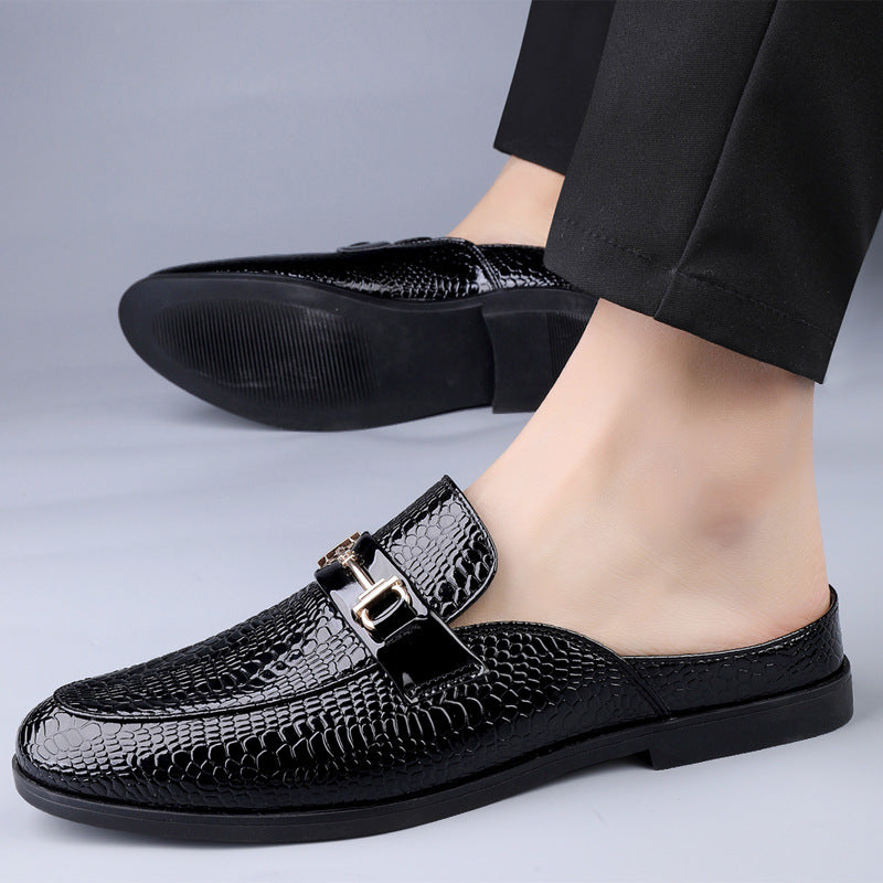 New Loafers Men's Pattern Half Slippers