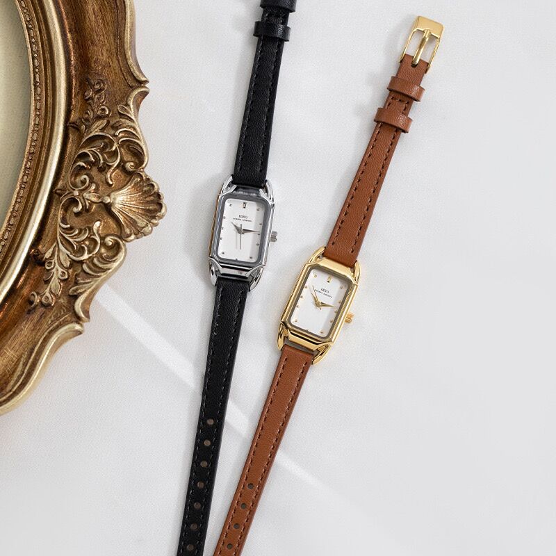 Women's Retro Square Simple Belt Watch