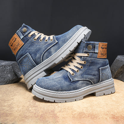 High-top Board Shoe Denim Casual