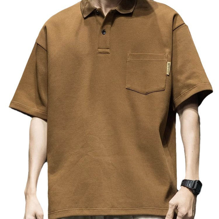 Retro Loose Plus Size Men's Short Sleeve