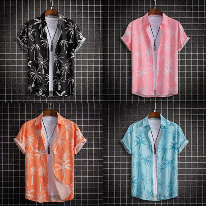 Hong Kong Style Street Digital Printing Men's Shirt