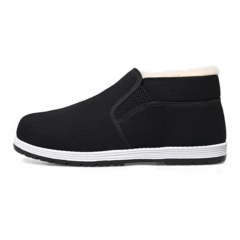 Fashion Personality Winter Canvas Thermal Shoes Men