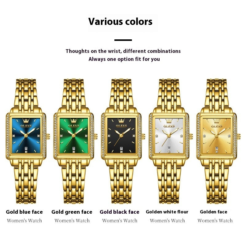 Women's All-match Simple Square Fashion Quartz Watch