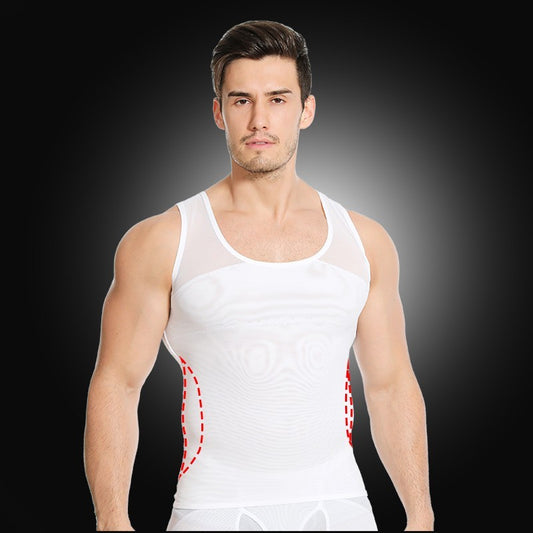 Mesh Body Shaping Vest Belly Contracting Men