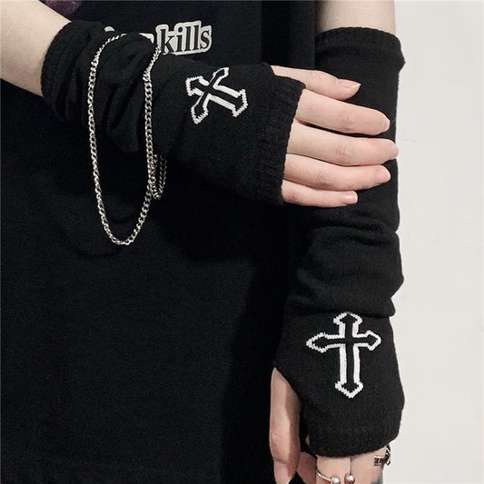 Gothic Punk Oversleeve Women Streetwear Vintage Grunge