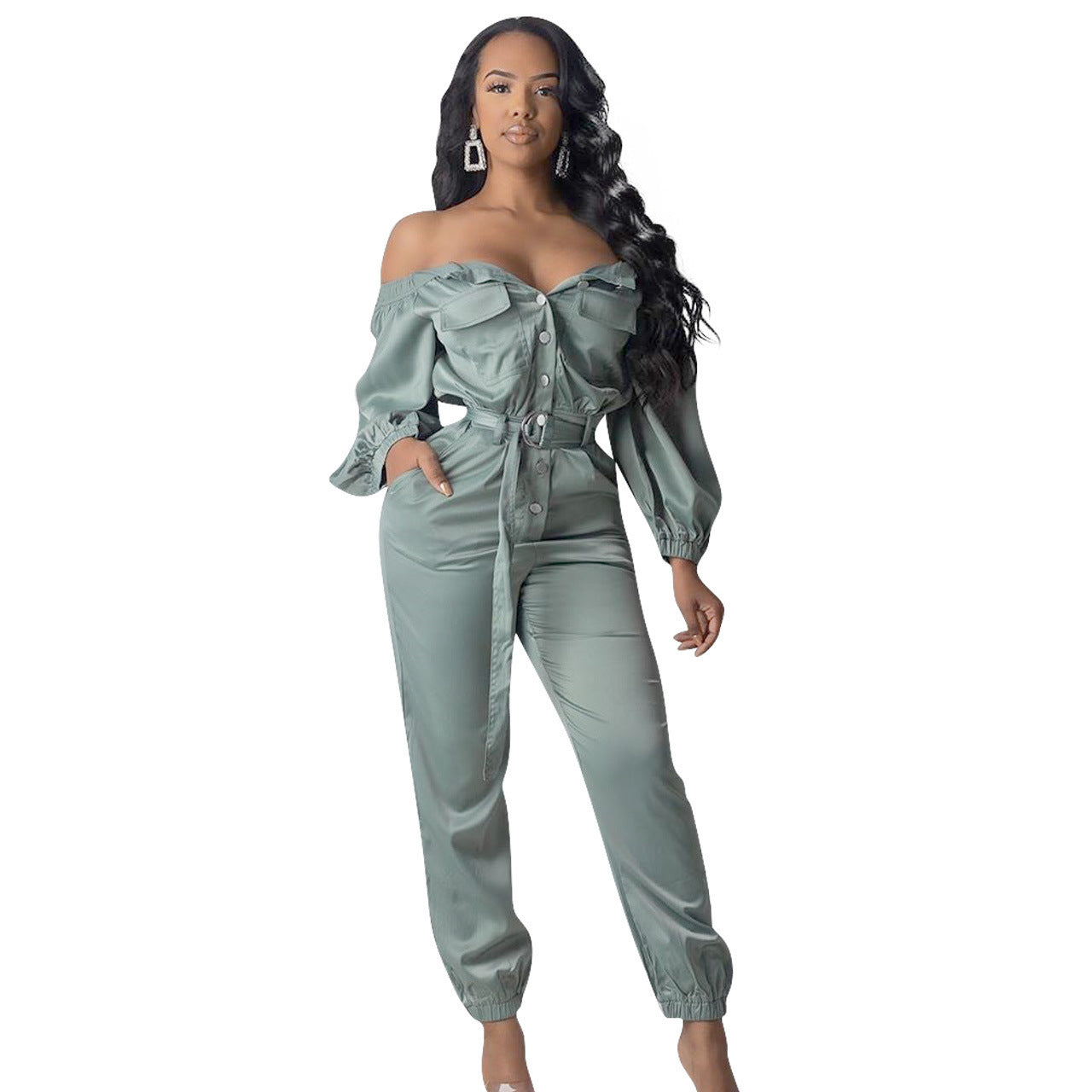 Women's Streetwear Sexy Off Shoulder Jumpsuit