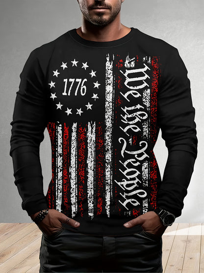 European And American Style Long Sleeve Men's Daily Casual Style XINGX Printing